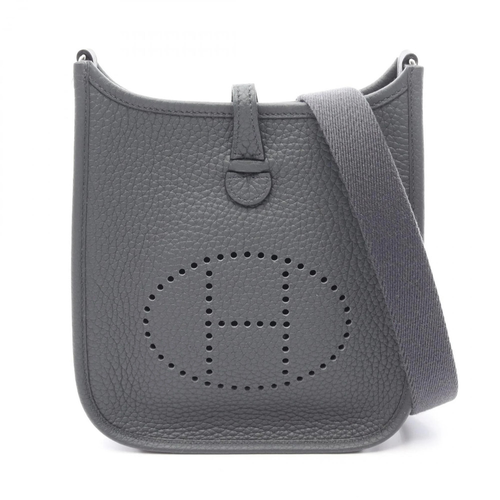 Hermes Evelyne Amazon TPM Gris Misty Shoulder Bag/Handbag, Leather, Taurillon...